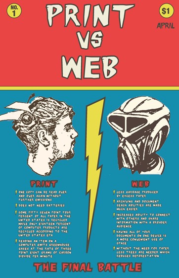 Flyer and Book Design : Print Vs Web Poster