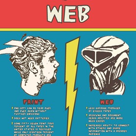 Flyer and Book Design : Print Vs Web Poster