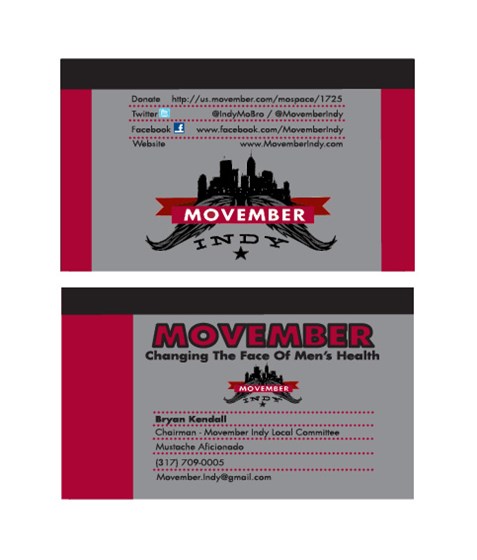 Business Cards: Movember Business Cards