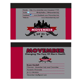 Business Cards: Movember Business Cards